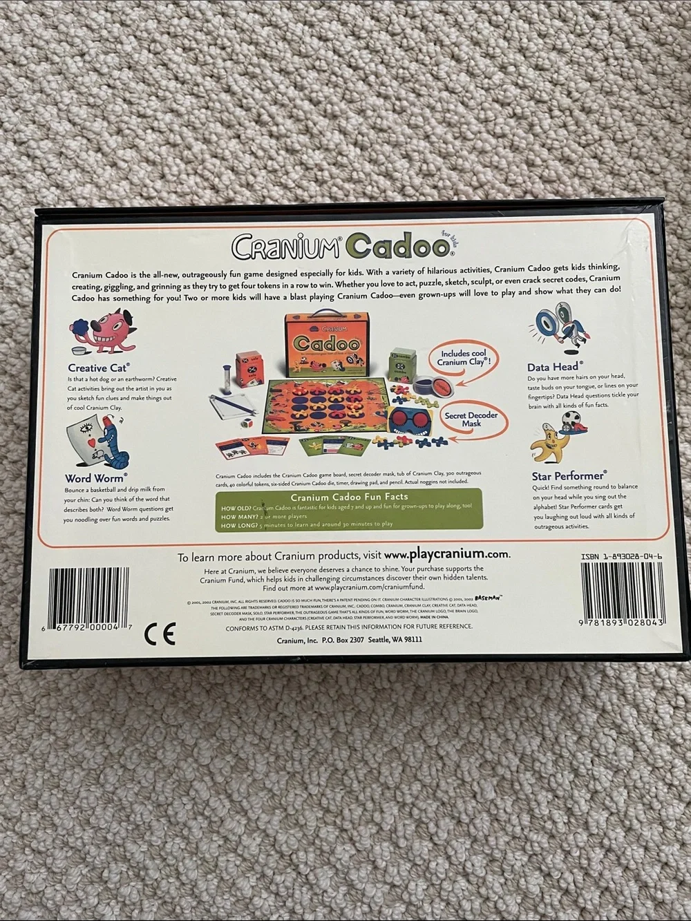Cranium Cadoo Kids Game - Orange